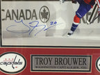 Framed Signed Troy Brouwer Washington Capitals 11X14 Photo W/Proof
