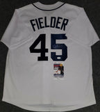 Detroit Tigers Cecil Fielder Autographed Signed Jersey Jsa Coa
