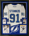 Framed Steven Stamkos Autographed Tampa Bay Lightning Jersey Upper Deck Coa