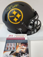 Pittsburgh Steelers Brett Keisel Autographed Signed Eclipse Mini Helmet Jsa Coa