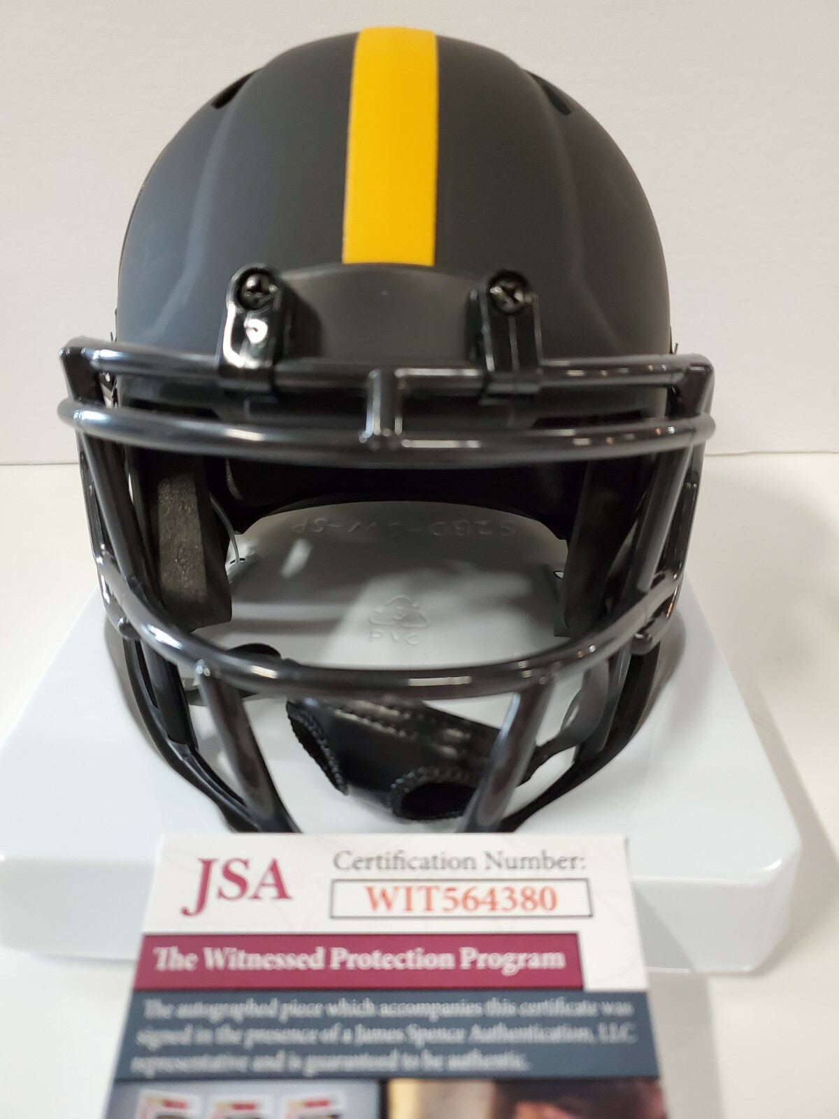 Pittsburgh Steelers Brett Keisel Autographed Signed Eclipse Mini Helmet Jsa Coa