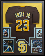 Framed Fernando Tatis Jr Autographed Signed San Diego Padres Jersey Jsa Coa
