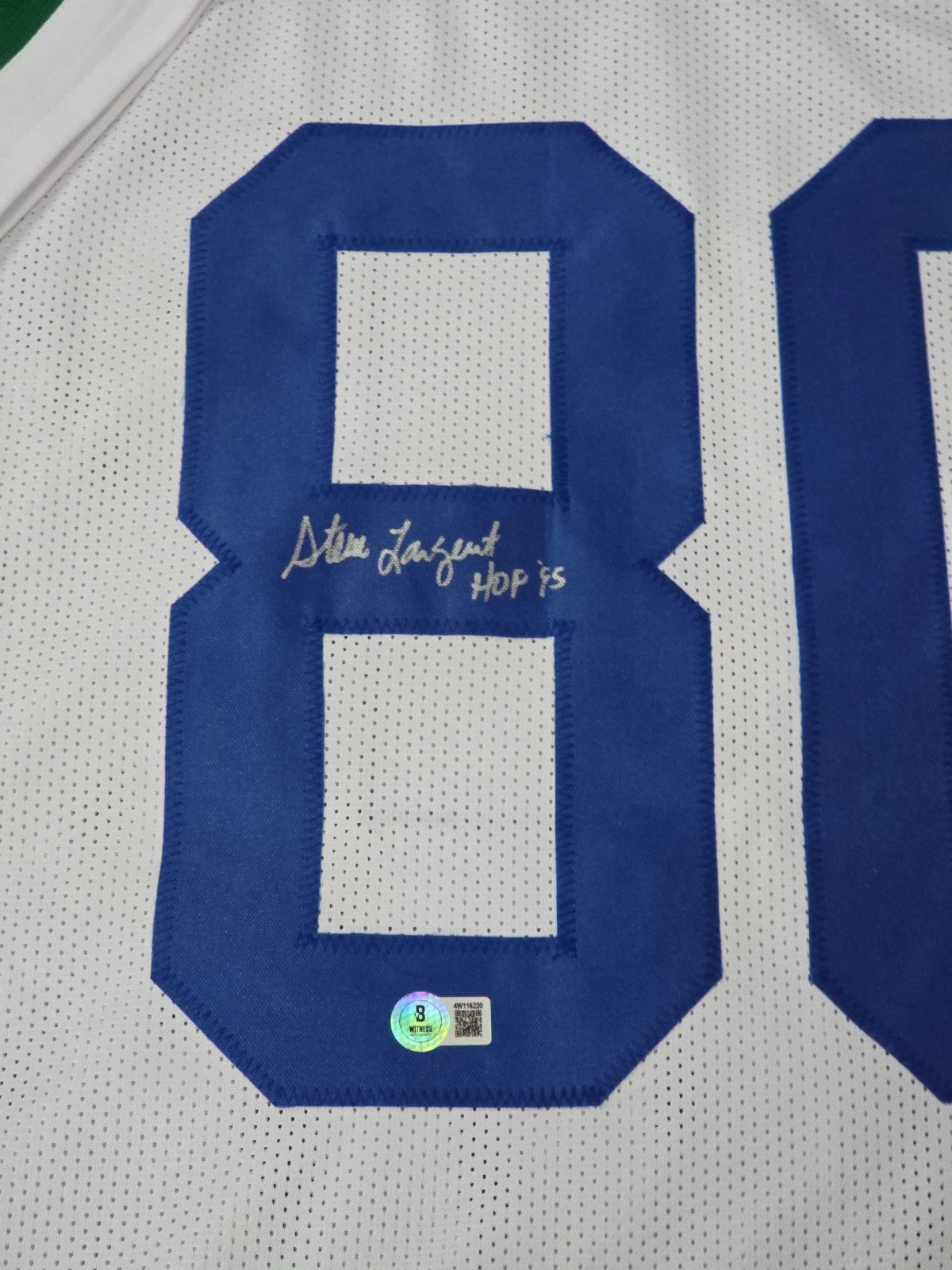 Seattle Seahawks Steve Largent Autographed Inscribed Jersey Beckett Hologram