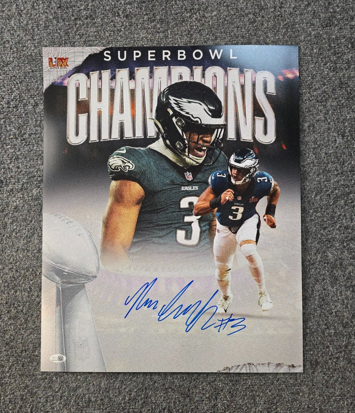 Philadelphia Eagles Nolan Smith Jr Autographed Signed 16X20 Photo Jsa Holo
