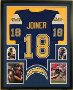 Framed Charlie Joiner Autographed Signed Insc San Diego Chargers Jersey Jsa Coa
