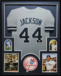 Framed N.Y. Yankees Reggie Jackson Autographed Signed Jersey Jsa Coa
