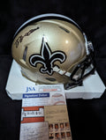 New Orleans Saints Bryan Bresee Signed Speed Mini Helmet Jsa Coa