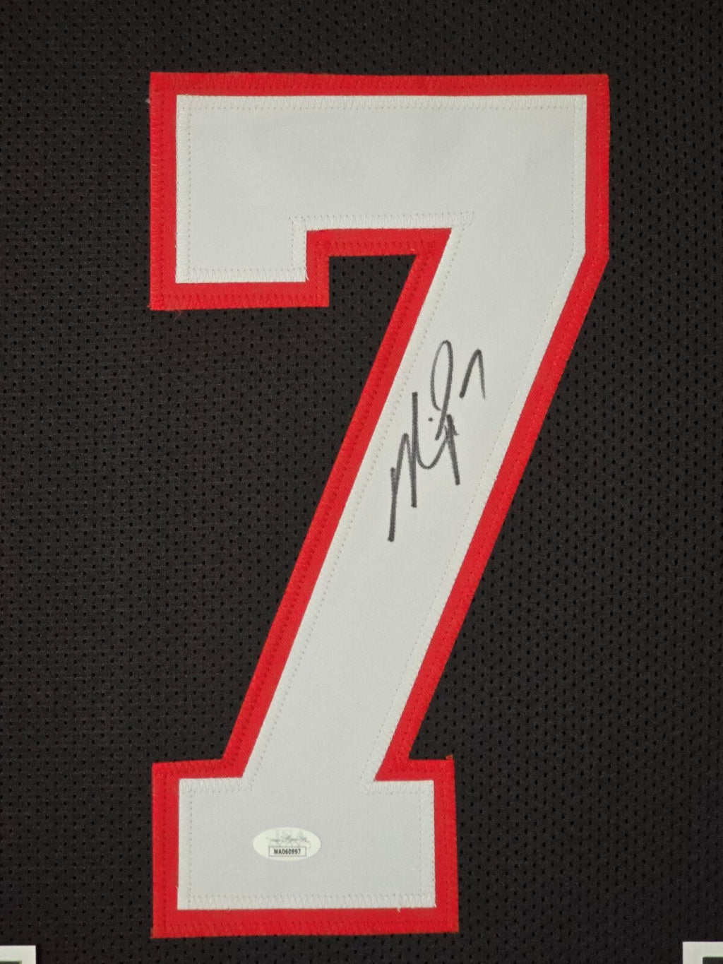 Framed Atlanta Falcons Michael Vick Autographed Jersey Jsa Coa