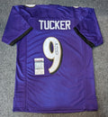 Baltimore Ravens Justin Tucker Autographed Signed Jersey Jsa Coa