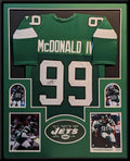 Framed New York Jets Will Mcdonald Iv Autographed Signed Jersey Jsa Coa