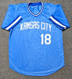 Kansas City Royals Bret Saberhagen Autographed Signed Custom Jersey Jsa Coa