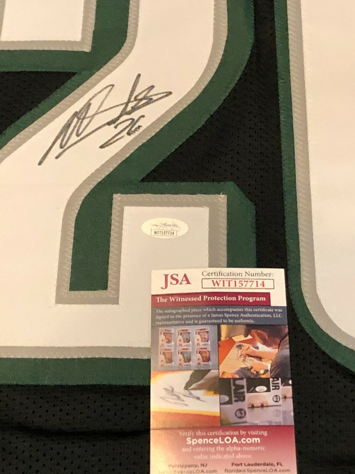 Philadelphia Eagles Miles Sanders Autographed Signed Jersey Jsa  Coa