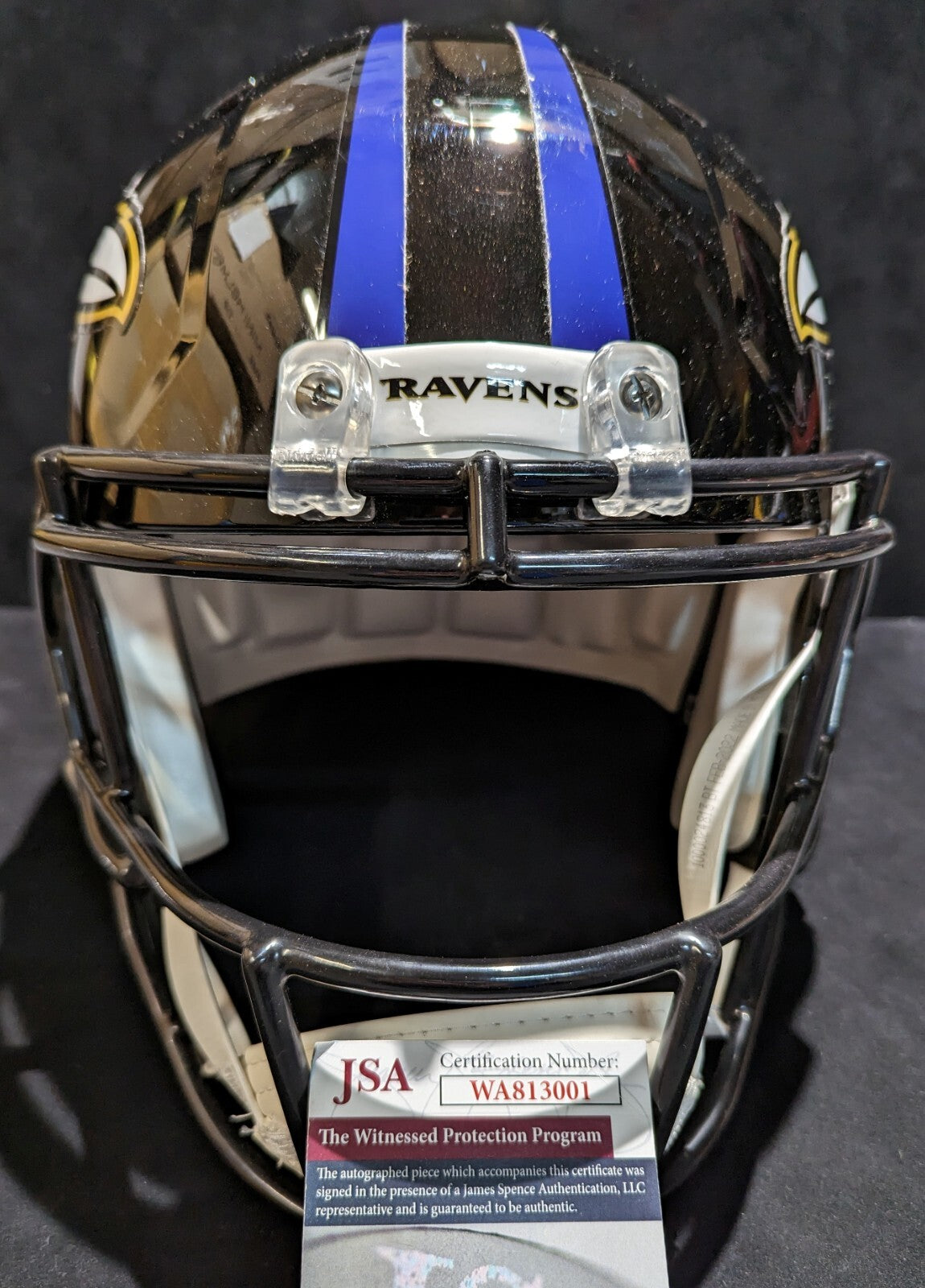 Baltimore Ravens Patrick Queen Autographed Signed Speed Replica Full Size Jsa