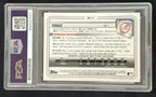 Oswald Peraza Autographed Topps Bowman Yankees Chrome Bd-27 Psa Slabbed