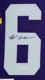 Framed Lsu Tigers Will Campbell Autographed Signed Jersey Jsa Coa