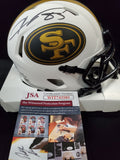 San Francisco 49Ers Vernon Davis Autographed Lunar Mini Helmet Jsa Coa