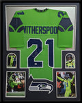 Framed Seattle Seahawks Devon Witherspoon Autographed Signed Jersey Jsa Coa
