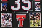 Framed Texas Tech Red Raiders Zach Thomas Autographed Inscribed Jersey Jsa