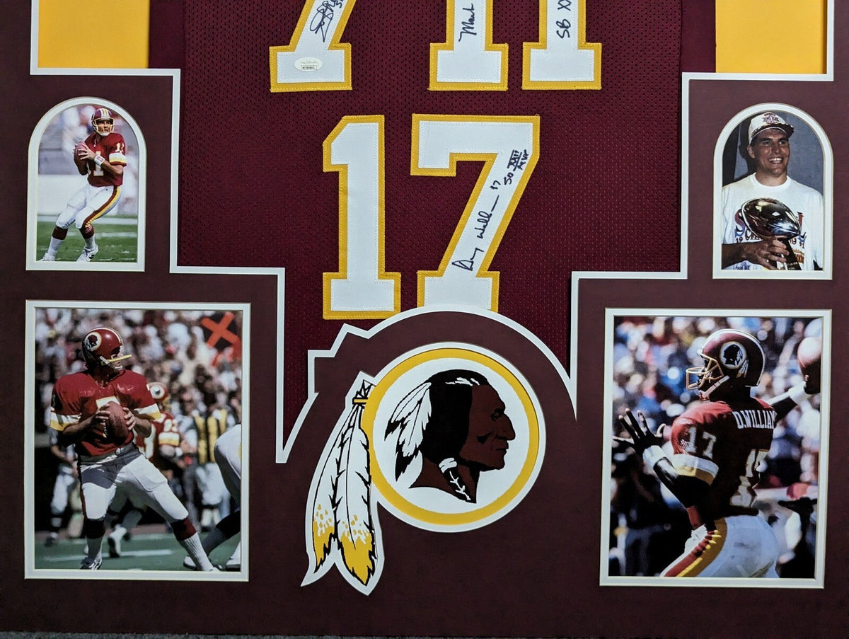 Framed Washington Sb Winning Qb's Autographed Signed Inscribed Jersey Jsa Coa