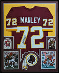 Framed Washington Dexter Manley Autographed Signed Jersey Jsa Coa