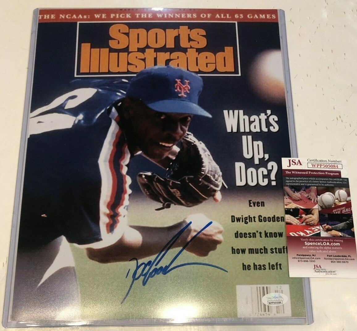 Dwight Gooden Autographed Signed N.Y. Mets 11X14 Photo Jsa  Coa