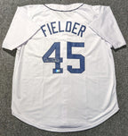 Detroit Tigers Cecil Fielder Autographed Signed Jersey Beckett Holo