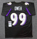 Baltimore Ravens Odafe Jayson Oweh Autographed Signed Jersey Jsa Coa  Old Gold