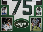 Framed New York Jets Alijah Vera-Tucker Autographed Signed Jersey Jsa Coa