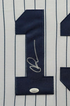 Framed Suede Alex Rodriguez Autographed Signed New York Yankees Jersey Jsa Coa