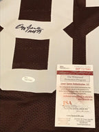 Cleveland Browns Ozzie Newsome Autographed Signed Inscribed Jersey Jsa Coa