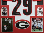 Framed Georgia Bulldogs Chris Smith Autographed Signed Inscribed Jersey Jsa Coa