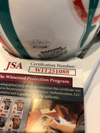 Oj Mcduffie Autographed Signed Miami Dolphins Mini Helmet Jsa Coa