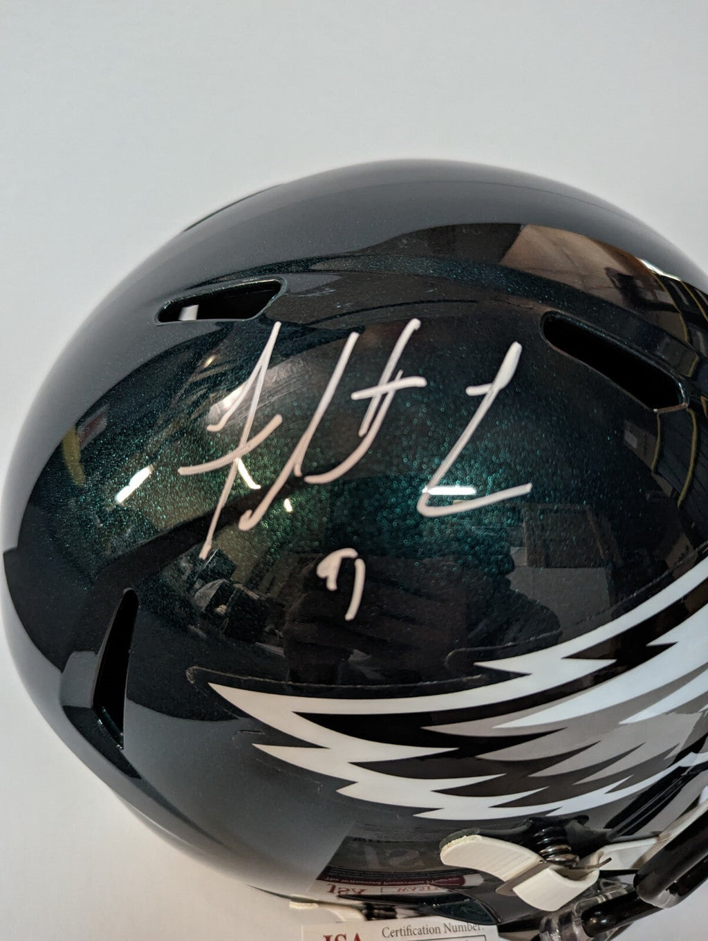 Philadelphia Eagles Fletcher Cox Signed Full Size Speed Replica Helmet Jsa Coa