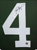 Suede Framed Green Bay Packers Brett Favre Autographed Signed Jersey Favre Holo
