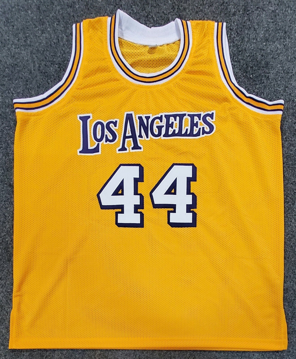 Los Angeles Lakers Jerry West Autographed Signed Jersey Jsa Coa