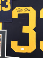 Framed Taco Charlton Autographed Signed Michigan Wolverines Jersey Jsa Coa