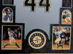 Suede Framed Seattle Mariners Julio Rodriguez Autographed Signed Jersey Beckett