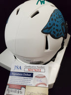 Jacksonville Jaguars Tyson Campbell Signed Lunar Mini Helmet Jsa Coa