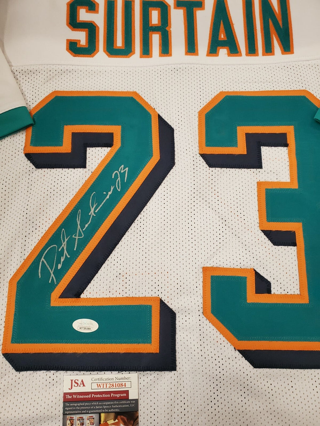 Miami Dolphins Patrick Surtain Autographed Signed Jersey Jsa  Coa