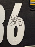 Framed Pittsburgh Steelers Jerome Bettis Autographed Signed Jersey Jsa Coa
