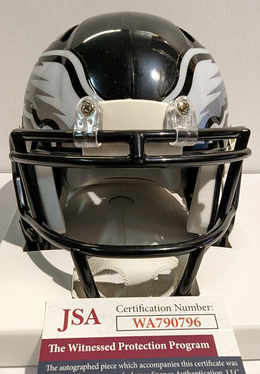 Philadelphia Eagles Jordan Davis Autographed Signed Black Speed Mini Helmet Jsa