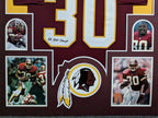 Framed Washington Brian Mitchell Autographed Signed Inscribed Jersey Jsa Coa