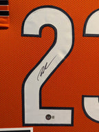 Framed Chicago Bears Roschon Johnson Autographed Signed Jersey Beckett Holo