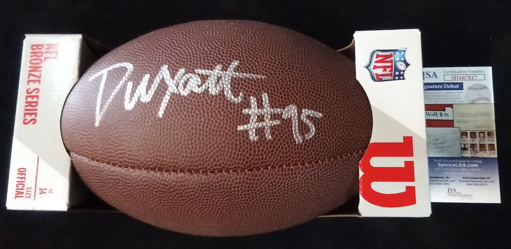 Green Bay Packers Devonte Wyatt Autographed Signed Football Jsa Coa