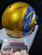 Los Angeles Rams Grant Haley Autographed Inscribed Flash Mini Helmet Jsa Coa
