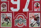 Framed Ohio State Buckeyes Cam Heyward Autographed Signed Jersey Jsa Coa