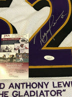 Baltimore Ravens Ray Lewis Autographed Signed Stat Jersey Jsa  Coa