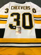 Boston Bruins Gerry Cheevers Autographed Signed Inscribed Jersey Jsa Coa