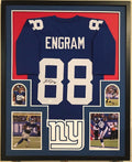 Framed N.Y. Giants Evan Engram  Autographed Signed Jersey Jsa Coa
