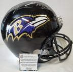 Baltimore Ravens Jamal Lewis Signed Inscr Full Sz Replica Helmet Schwartz Coa
